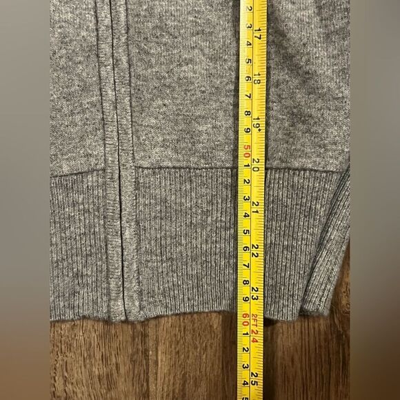The Kooples Cashmere/Wool  Jacket Hoodie Gray Designer Zipped $495 MSRP NWT - Picture 6 of 10